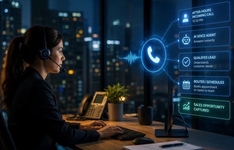 How AI voice agents handle after-hours call routing to reduce missed sales opportunities