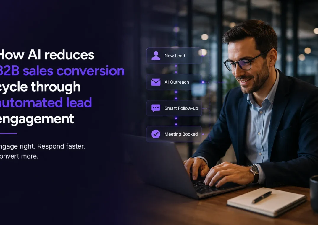How AI reduces B2B sales conversion cycle through automated lead engagement